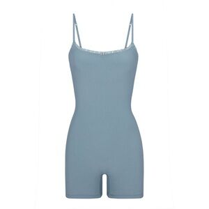 SKIMS SOFT LOUNGE LACE ONESIE ARCTIC